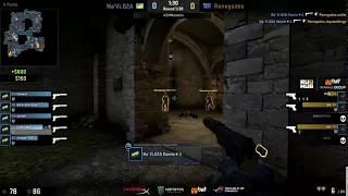 Na'Vi flamie's 4K with USP-S on Cobblestone vs Renegades @ DreamHack Masters Malmö 2017