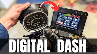 Installing a Custom Digital Dash on my Supercharged Honda CL175