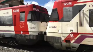 Renfe Cercanias - 333.407 del Tren de la Fresa + 446.061R + 446.021R en La Cañada