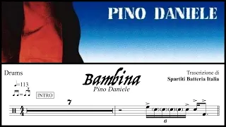 Bambina - Pino Daniele drumless + spartito PDF