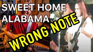 SWEET HOME ALABAMA - WRONG NOTE!! (Watch entire video)