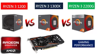 Ryzen 3 2200G vs Ryzen 1200 vs Ryzen 3 1300X - RX 560 4GB - Benchmarks Comparison