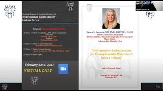 Lecture Series:  Susan L  Samson M.D. (2-22-21) Mayo Clinic