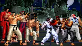 [KOF Mugen] Memorial | Goro vs Ryu [ 4vs4 ]