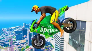 GTA 5 Jumping off Highest Buildings #17 - Fails & Funny Moments