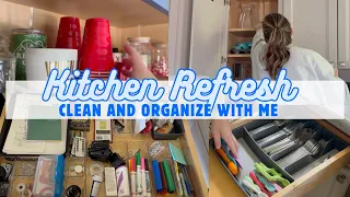 *NEW* KITCHEN ORGANIZATION AND REFRESH // CLEAN AND ORGANIZE WITH ME // JAMISON MICHEL HOMEMAKING