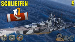 Schlieffen 7 Kills & 187k Damage | World of Warships Gameplay