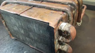 Как устранить утечку на медном радиаторе - РЕМОНТ Restoration of the copper radiator by tig welding