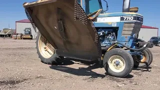 1990 Ford 7710 Tractor & Mower - Lot 11358 - Video 2