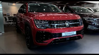 New Volkswagen Atlas (Teramont) 2024 - Red Exterior - Interior - Rivals Mercedes GLE - SUV 5 Seats