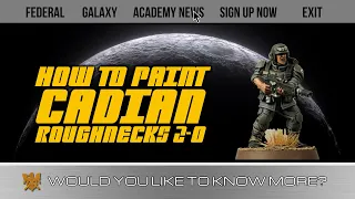 Paint a Custom Cadian Scheme for Warhammer 40,000 | Roughnecks Two Zero | Duncan Rhodes