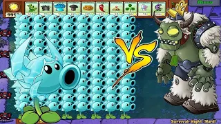 999 Snow Pea vs 01 Snow Dr. Zomboss - Plants vs Zombies Epic Hack