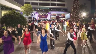 Another Day of Sun from "La La Land" flash mob at 1563 at the East in Hong Kong