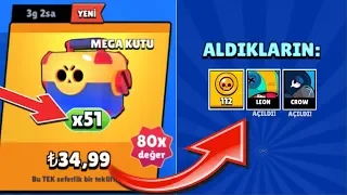 Supercellden Büyük Hata! 35 TL 'ye 51 MEGA KUTU! Brawl Stars