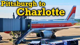 Full Flight: American Airlines A319 Pittsburgh to Charlotte (PIT-CLT)