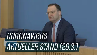 Bundespressekonferenz mit Bundesgesundheitsminister Jens Spahn zur Coronavirus-Pandemie