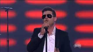 Robin Thicke Blurred Lines live on The Voice Australia