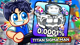 I Spent $100,000 For TITAN SIGMA MAN In TOILET TOWER DEFENSE! (Roblox)