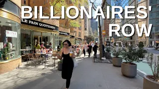 NEW YORK CITY Walking Tour [4K] - BILLIONAIRES' ROW