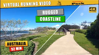 Virtual Run Australia Coast Rugged | 4K | Virtual Treadmill Run @TreadmillPack