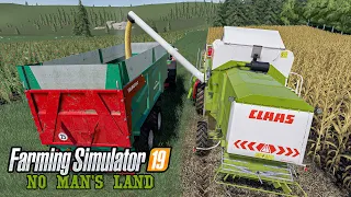 Corn Harvesting, Pig Feeding | Day 48 No man's land | Farming Simulator 2019 Timelapse