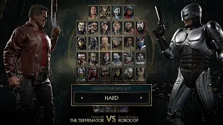 Mortal Kombat 11 The Terminator vs Robocop (Difficulty: hard)
