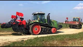 9 késes mélylazító Fendt 1159MT és Challenger MT775E traktor mögött