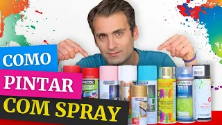 11 Dicas de Como Pintar com Tinta Spray | Madeira, Ferro, Plástico e Vidro