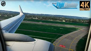 [🔴4K] Realistic Landing At Marseille-Provence Airport France I Boeing 737-700  I MSFS 2020