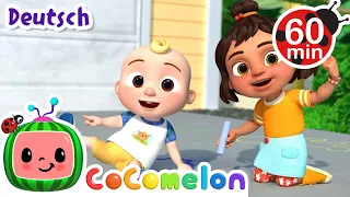 Kopf Schulter Knie und Zeh | CoComelon Deutsch | Cartoons und Kinderlieder