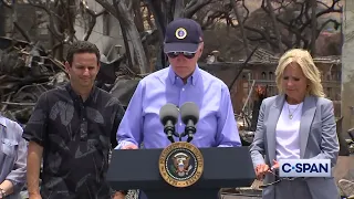 President Biden Delivers Remarks on Wildfires in Maui.