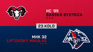 23.kolo HC 05 Banská Bystrica - MHK 32 Liptovský Mikuláš HIGHLIGHTS