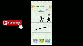 Draw 2 Save Stickman Puzzle New Update Level 105 Draw a weapons to defeat the enemy