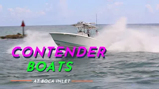 CONTENDER BOATS AT THE BOCA RATON INLET / BOAT VIDEOS / CUSTOM YACHT SHIRTS