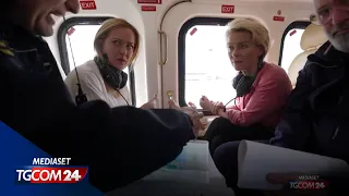 Von der Leyen nelle zone alluvionate: "L'Europa è con voi"