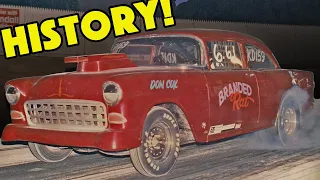 40+ YEARS of Drag Racing History! The "BRANDED RAT" 55 Chevy