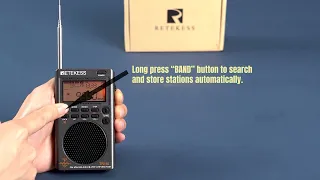 How to adjust the frequency band and search platform of Retekess TR110