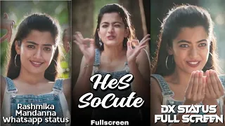 He S So Cute Fullscreen WhatsApp Status Song Sarileru neekevvaru  Rashmika Mandanna He S So Cute