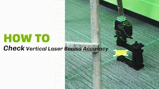 How To Vertical Laser Beams Accuracy Check---Huepar Professional Laser Level