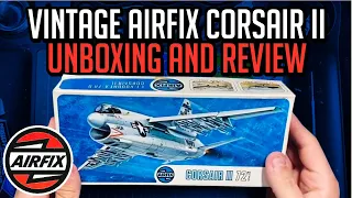 Vintage Airfix Corsair II 1973 1:72 Scale Model 03016 Unboxing and Review