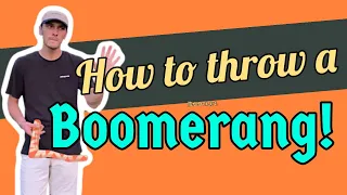 How to throw a "traditional shaped" returning Bootleg Boomerang