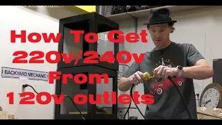 How To Get 220V/240V From Two 120V Outlets. No Electrical Panel Work Required...