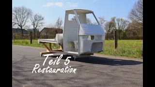 Piaggio Ape 50 Restauration Teil 5 (Location wechsel)