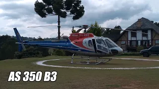 Acionamento e decolagem -- AS 350 B3 -- PR-RVC