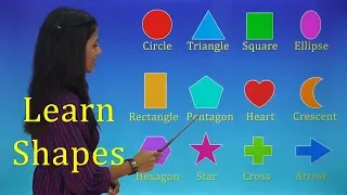 Learn Shapes For Kids With Spellings | Learn English For Kids | Pre School Learning Videos