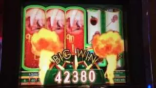 Wizard of Oz Ruby Slippers Slot Machine Bonus - Glinda Bubbles - Huge Win!!!