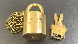 [642] American Brass Barrel Padlock Picked