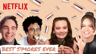A Week Away Cast S'mores Challenge 🍫 Netflix After School