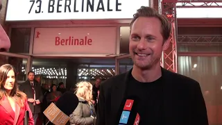 INFINITY POOL Alexander Skarsgard Interview BERLINALE 2023 Premiere Berlin - funny memories set