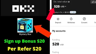 OKX Mystery Box Offer Worth up to $10,000 per Invite || OKX Sign up bonus || OKX Mystery Box offer